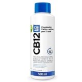 CB12 Collutorio Quotidiano, Senza Alcool, Combatte Alito Cattivo, Effetto 12 Ore, con Fluoruro, Senza Alcool, 500 ml