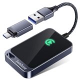 Jemluse Wireless CarPlay Adapter for Apple iPhone – Multi-User Seamless Connection for Convert Wired to Wireless Car Play Adapter – No Latency from iOS 10+ to Screen w/USB C (Gray)