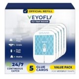VEYOFLY Fly Trap Indoor Refill, Fruit Fly Traps for Indoors, Gnat Traps for House, Fly Catcher, Fly Trap, Plug in Catch for Fruit Flies, Moths, Gnats, Mosquito Trap (Pack of 5 Refills)