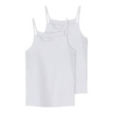 NAME IT Nkfstrap Top 2p Noos Mutande, Bianco, 134 Bambine e Ragazze