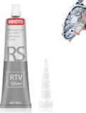 Miioto Sigillante per Motori, Pasta Guarnizione Motore, Silicone Alte Temperature Grigio, Silicone Sigillante, Guarnizione Liquida, Resistente alla Corrosione, Ammortizzante, Facile da Smontare – 85g