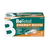 Betotal Energy Boom, Integratore Alimentare con Vitamine B, Guaranà, Mate e Carnitina, effetto tonico per ricaricare le energie in caso di stanchezza, Gusto Frutti Rossi, 20 stick liquidi