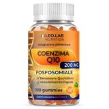 Coenzima Q10 200mg Fosfosomiale 120 Gummies Gusto Arancia – Altamente Biodisponibile con Vitamina C – Integratore Q10 Made in Italy