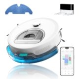 OKP L6 Aqua Robot Aspirapolvere Lavapavimenti con Mappatura, Navigazione laser dToF, 6000Pa, 150 Min, Rilevamento Tappeti, Evitamento PSD,3 IN 1, Ideale per Peli Animali e Pavimenti Duri, WiFi 2.4G/5G