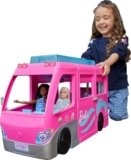 Barbie Camper, Doll Playset with 60 Accessories, 30-Inch-Slide and 7 Play Areas, Dream Camper