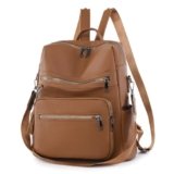 Aucuu Zaino Moda in pelle PU, Zaino Donna, Zaini Antifurto da Donna, Zainetto Casual Per Portatile PC, Borsa a Zaini Scuola per Shopping Scuola Viaggio Lavoro