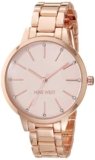 Nine West Women’s Japanese Quartz Dress Watch with Metal Strap, Rose Gold, 14 (Model: NW/2098PKRG)
