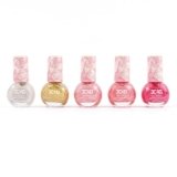 3C4G Pink and Gold Hexagon 5 Pack Nail Polish – Shimmer Nail Polish Set for Girls & Teens – Includes 5 Colors – Non-Toxic Nail Polish Kit for Kids – Ages 8+ by Make It Real