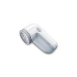 SEVERIN Levapelucchi a Batteria, Griglia Metallica, Distanziatore Tessuti Ruvidi, Contenitore Removibile, 2 Batterie Incluse, 6,0 x 7,5 x 13,2 cm, Grigio/Bianco – CS 7976