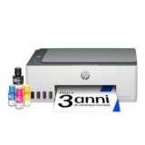 HP Smart Tank 5105 1F3Y3A, Stampante Multifunzione A4 con serbatoio di inchiostro ad alto volume di stampa, stampa fronte/retro manuale, scansione, copia, 22 ppm, USB, Wi-Fi, HP Smart, Bianca