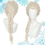 CWENDANER Parrucca lunga ondulata, da principessa, per tutti i giorni, Halloween, Carnevale