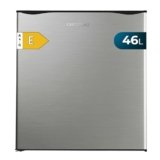 Cecotec Mini Frigoriferi – Frigorifero Minibar 46L GrandCooler 20000 SilentCompress Inox E. Altezza 48,7cm, Larghezza 48cm, Basso Consumo, Porta Reversibile, Inox