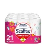 Scottex Amore di Casa, Carta da Cucina, 21 Rotoli da 68 Strappi, Carta Assorbente, Rotoloni carta per la Cura di Casa e cucina