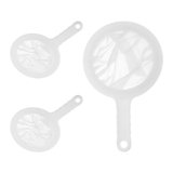 SIGANDG 3 PCS Filtro a Setaccio, 100 Mesh, 200 Mesh, 400 Mesh, Filtro per Alimentare,filtri a rete in nylon, per Filtrare Liquidi, Olio, caffè, Vino, Succhi E Marmellate