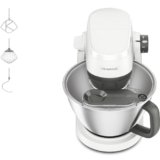 Kenwood Multi Tasker – Impastatrice Planetaria con Testa Sollevabile, Ciotola 4,3L, Capacità 1,7 kg Impasto, con accessorio Frullatore, Attacco Accessori e Paraschizzi, Bianca (KHC30.000WH)