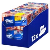 Tempo Fazzoletti Box Original – 4 Veli – 12 Confezioni da 80 Fazzoletti in 4 Grafiche Assortite, 960 Fazzoletti