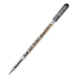 Pentel BN15 For Fabric roller gel permanente per tessuti nero, 12 pezzi