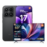 XIAOMI 17, Smartphone 12+512GB, Lenti Leica Summilux, Sensore Light Fusion 950, Batteria 6330 mAh, HyperAI, Black, Garanzia 2 anni+1 anno extra, Caricatore non incluso+TV A Pro QLED 50″