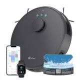 LEFANT M1 Gen1 Robot Aspirapolvere Lavapavimenti con Mappatura, 200 Min, Navigazione Laser dToF, 4000mAh, 4000Pa, Slim, Ideale per Peli Animali, Grigio
