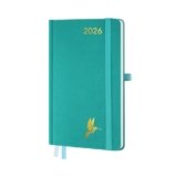 FEKSINO Agenda Settimanale 2026 Piccola 18 x 9,8 cm -1 Settimana 2 Pagine – Weekly Planner 12 Mesi da gennaio 2026 a dicembre 2026, Copertina Rigida in Pelle PU,Blu