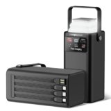 Portable Power Station 99Wh 27000mAh Portable Charger Power Bank with Camping Light 22.5W Fast Charging QC 3.0 PD Built in Cables Outdoor Generator for Hiking Fishing Travel