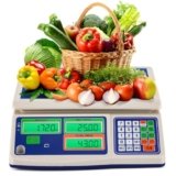 Bonvoisin Bilancia da Cucina Professionale 30kg/1g, Bilancia Contapezzi con 4 Tasti Memoria, Doppio Display, Conversione KG/LB/G, Calcolo Resto, Piattaforma Acciaio Inox., per Ristorante, Panificio