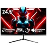 Gawfolk Monitor per computer gioco 24,5 pollici per PC 200Hz, schermo FHD 1080p, altoparlanti integrati, 1 ms senza cornice, Freesync, 99% sRGB, DisplayPort, HDMI, montaggio a parete 75 * 75mm – nero