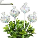 4 Pack Plant Watering Globes,Self Watering Planter Insert Plant Watering Devices for Indoor Plants,Easy Plants Live Houseplants Self Watering Plant Accessories Indoor Ideas for Plant Lovers(White)