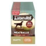 Adventuros High Meat 70g Meatballs nº1 ingrediente Manzo, 8 Confezioni da 70g