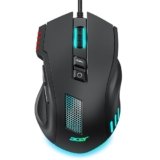 acer Wired Gaming Mouse, 12,800 DPI RGB Ergonomic Computer Mouse with Optical Sensor, 8 Programmable Buttons, 12 Backlit Modes, Software for DIY Keybinds, Rapid Fire, USB Gaming Mice for Laptop, PC
