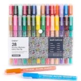 Grabie Acrylic Paint Pens Markers, 28 Colors, 0.7 mm, Extra Fine Tip Drawing Markers, Premium Paint Pens for Painting on Various Surface, Art Supplies, Set of 28