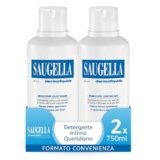 Saugella Dermoliquido Detergente Intimo Quotidiano, pH 3.5, Antiodore, Rinfrescante e Tonificante, con Salvia e Acido Lattico, 2 Detergenti da 750 ml