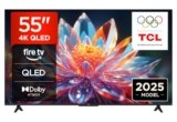 TCL 55T6C 55” QLED TV 4K HDR, FireTV (SmartTV con Dolby Vision e Atmos, HDR10+, Premi e Chiedi ad Alexa)