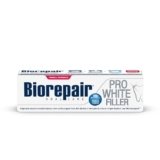 Biorepair, Dentifricio Pro White, Dentifricio Sbiancante con Tecnologia del Polimero Sbiancente PVP, Ripara lo Smalto e la Dentina per Denti Bianchi e Brillanti, Senza, 75 ml
