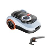 Segway Navimow i208 LiDAR Robot Tagliaerba Senza Filo Perimetrale Kit con Garage M, Sistema LiDAR e Sistema a Doppia Visione, Mappatura Automatica, Ruote Fuoristrada, 800 m² (Spedito separatamente)