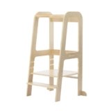 Bebeconfort Hoya Torre Montessoriana Bambini 1,5-6 anni (30 kg), 3 Altezze Regolabili, Torre di Apprendimento in Legno, Peso 6,2 kg, Legno Verniciato Extra Durata, Piedini Sicurezza, Natural Wood