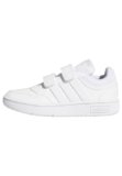 adidas Unisex – Bambini Hoops Lifestyle Basketball Hook-and-Loop Shoes, Cloud White / Cloud White / Cloud White, 30 EU