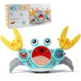 Crawling Crab Gear Set Toy – Tummy Time Musical Crab Toys Stacking & Building Blocks Educational STEM Game for Toddlers & Kids 3-5, 1 2 3 Yr Old Birthday Gift Christmas Stuff for 0-36 Month Boys Girls
