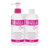 Saugella Girl, Detergente Intimo Delicato, pH 4.5, con Estratti di Malva e Calendula, Adatto dai 3 Anni alla Pubertà, Contro Prurito e Bruciore, Due Confezioni da 200 ml