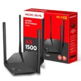 MERCUSYS TP-Link MR1500X AX1500Mbps Wireless Router 6 Dual-Band Gigabit Port 1201Mbps to 5GHz and 300Mbps to 2.4GHz 4 Antennas with High Gain, Child Lock, Guest Network, QoS, OFDMA,
