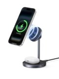 UGREEN Zapix 2 in 1 Caricatore Wireless iPhone Magsafe Certificato Qi2 15W Base Ricarica Rapida Magnetico Compatibile con iPhone 17 Pro Max Air 16 15 14 13 12 AirPods 4 3 AirPods Pro 3 2 1