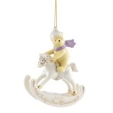 Lenox Ornament, 2025 Winnie The Pooh Babys 1st Christmas Ornament, Porcelain with Gold Accents and Hanging Cord for Tree Decoration, Christmas Decorations, Winter Ornaments, Winter Decor (1 Piece)