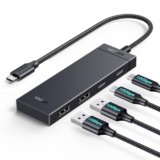 UGREEN 10Gbps Hub USB C 3.2 Gen 2 Adattatore Type C Dongle Compatibile con iPhone 17 Pro Max Air MacBook Pro Air iMac XPS iPad Surface Galaxy S24 Cavo 30CM