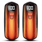 AI Hand Warmers Rechargeable 2 Pack, AI Smart Chips Electric Hand Warmers, Long Lasting Safe Heat, Portable Pocket Heater, Gifts for Christmas, Outdoor, Golf, Hunting, Camping Accessories -Black