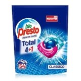 Bio Presto Power Caps Classico, Detersivo Lavatrice Predosato In Capsule, Confezione Da 54 Lavaggi