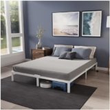 Dreamzie Strutura Letto Contenitore 160×200 con Rete Metallica Bianca – Altezza 35 cm – Rete Matrimoniale 160×200 con Piedi