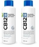 CB12 Collutorio Quotidiano, Senza Alcool, Combatte Alito Cattivo, Effetto 12 Ore, con Fluoruro, Senza Alcool, 500 ml (Confezione da 2)