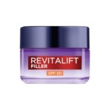 L’Oréal Paris Crema Viso Giorno Revitalift Filler SPF50, Per Tutti i Tipi di Pelle, Azione Anti-Rughe Rivolumizzante, Pelle Rimpolpata a Lungo, Con Acido Ialuronico, 50 ml
