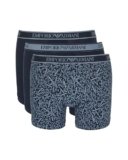 Emporio Armani Core Logoband – Boxer da Uomo, Confezione da 3, Blu, S, Blu, S