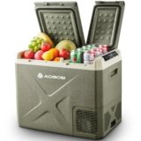 AAOBOSI Frigo Portatile 40L,Frigorifero Portatile 12v 220v Di Controllo,Frigo Da Campeggio 12/24V DC E 100-240V AC,Per L’Auto e La,RV,Viaggi